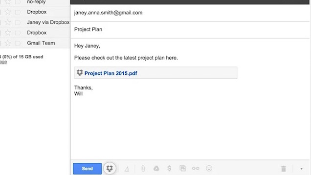Dropbox For Gmail Easily Adds Dropbox Files To Emails