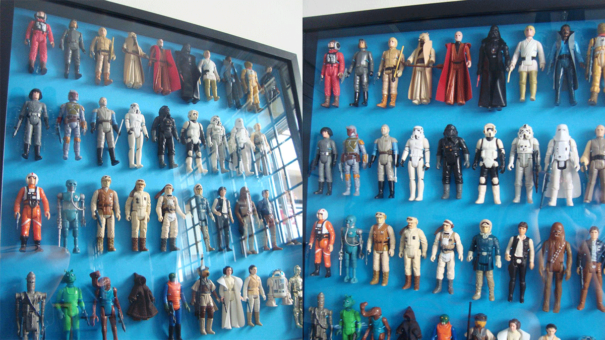 Use An IKEA Ribba Frame To Preserve Your Vintage Action Figures