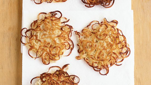 Use Your Spiralizer To Make Beautiful Crispy Potato Pancakes