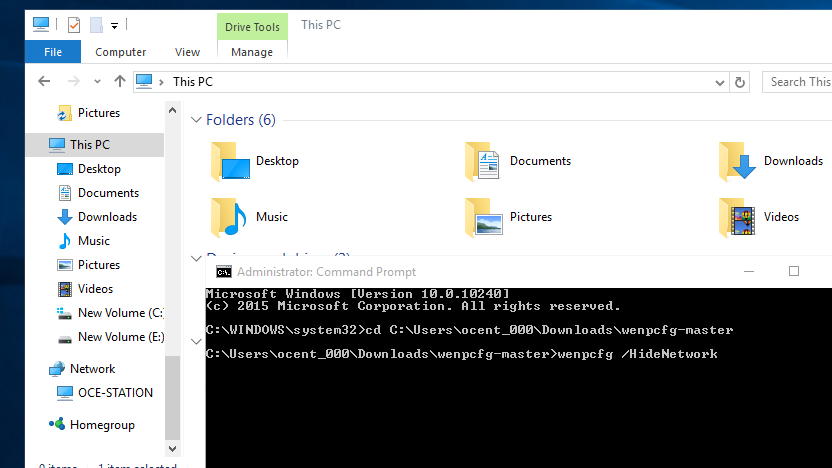 Wenpcfg Hides Default Links In Windows’ File Explorer Sidebar