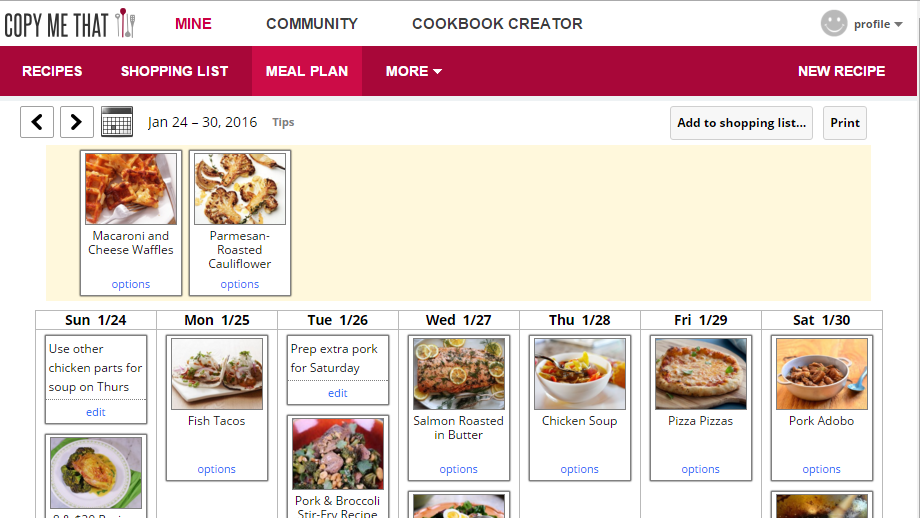 Copy Me That Is A Free, Excellent Meal Planner That Works On Every Device
