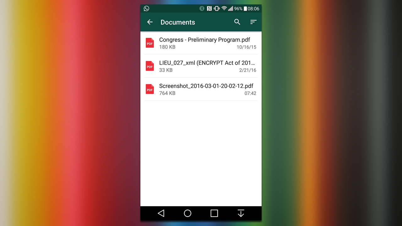 You Can Now Share PDFs Through WhatsApp Conversations