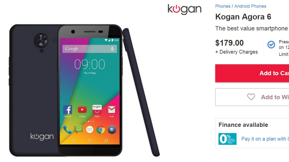 Dealhacker: Kogan Has A Pretty Good Smartphone For $179