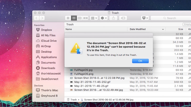 Use Quick Look To Preview Files In The Trash When You Don’t Want To Move Them