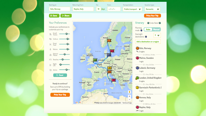 RoutePerfect Plans Your Dream European Trip