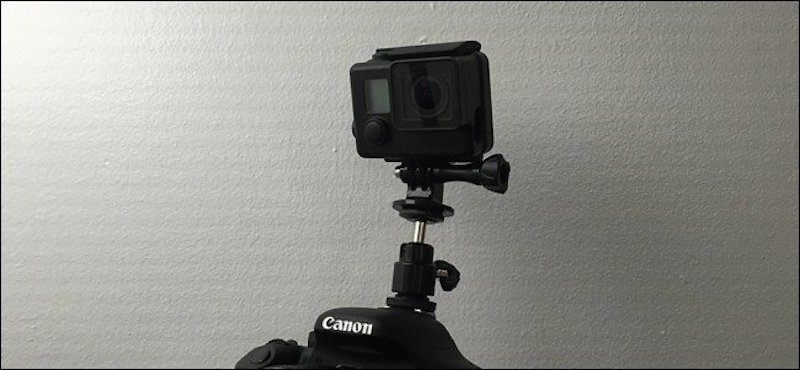 Mount A GoPro To Your DSLR Camera With A Couple Of Cheap Attachments