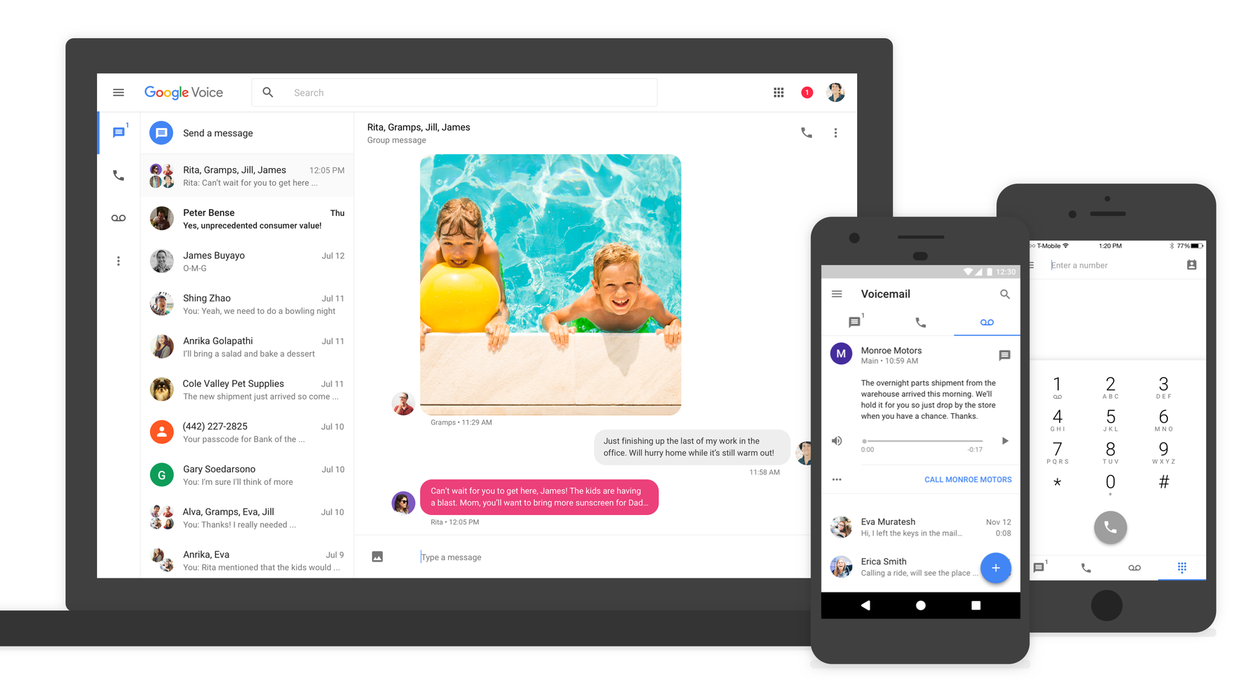 Google Voice Gets Group Texts, MMS And A New Look After Years Of Stagnation