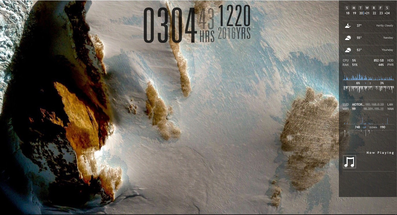 The Antarctic Landscape Desktop