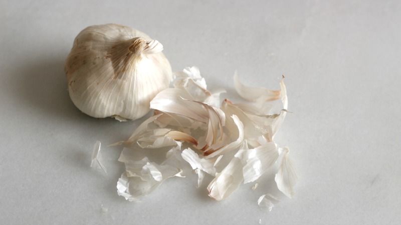 Use Papery Garlic Skins To Give Broth Big Flavour