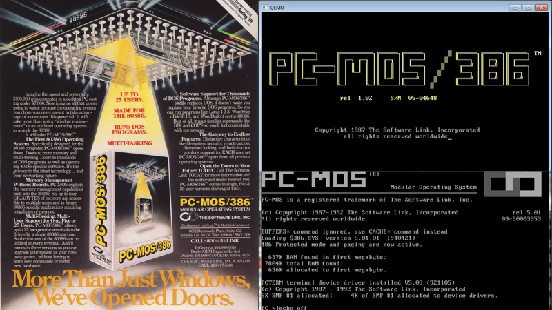 Party Like It’s 1987 – PC-MOS/386 Goes Open Source