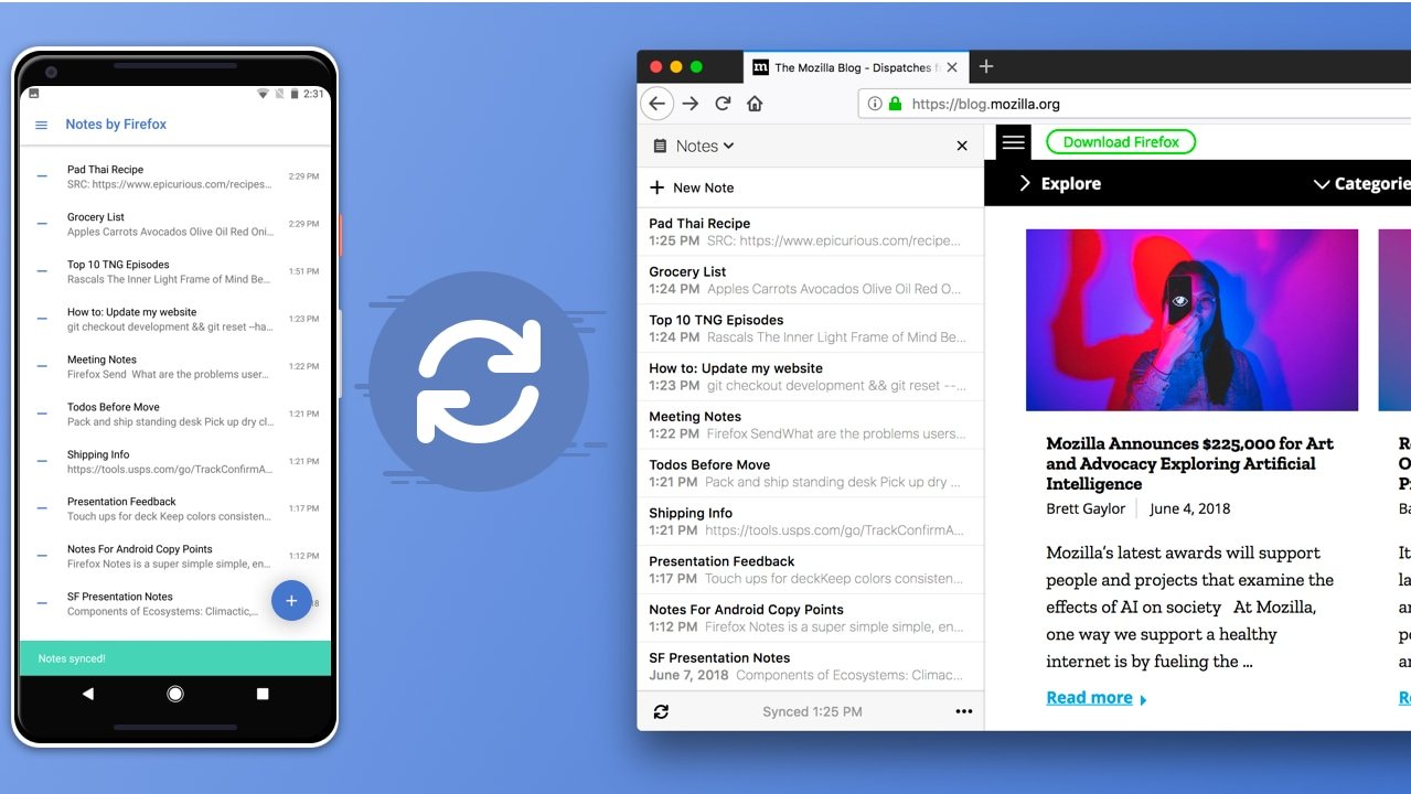 Sync Your To-Do List Across Firefox Browsers And Android Devices With Mozilla’s ‘Notes’