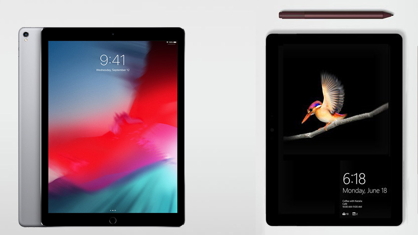 Tablet Showdown: Microsoft Surface Go Vs Apple iPad Pro