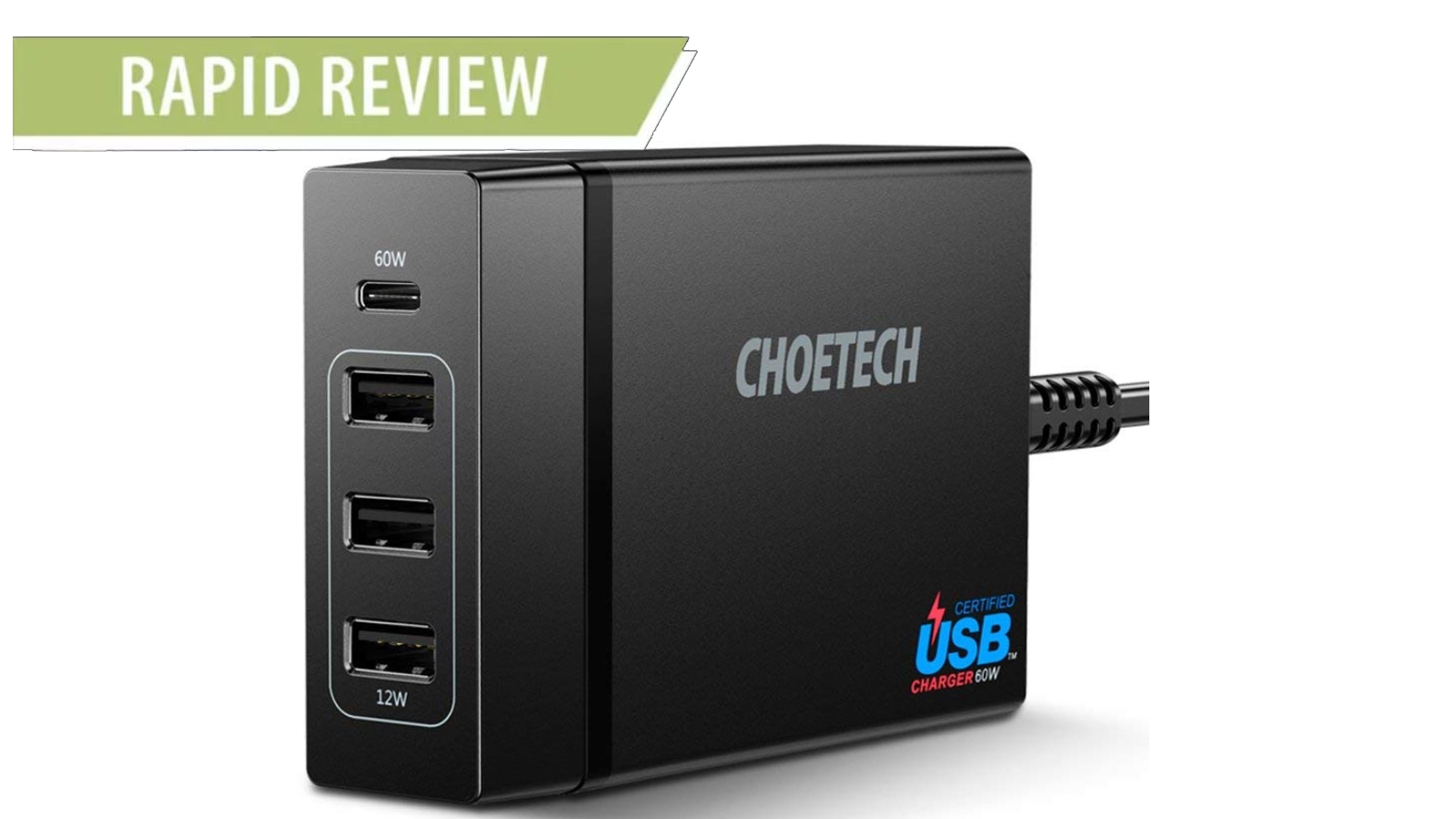Rapid Review: Choetech USB-C Desktop Charger