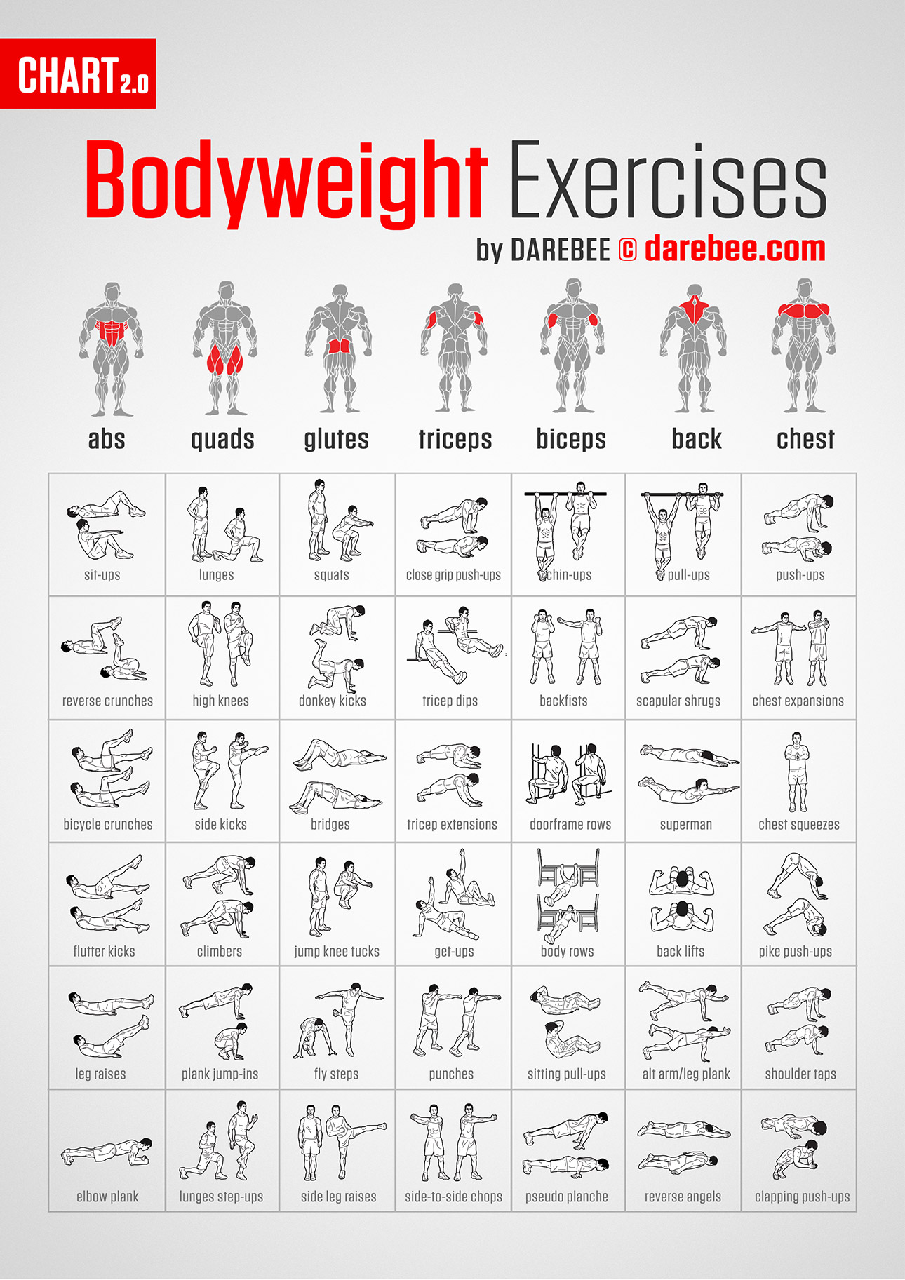 Free Printable Bodyweight Workout Routines