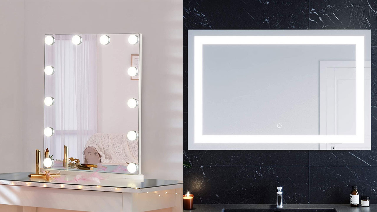 Light Up Mirrors For Your Bathroom, Bathroom Battery Light Up Mirror