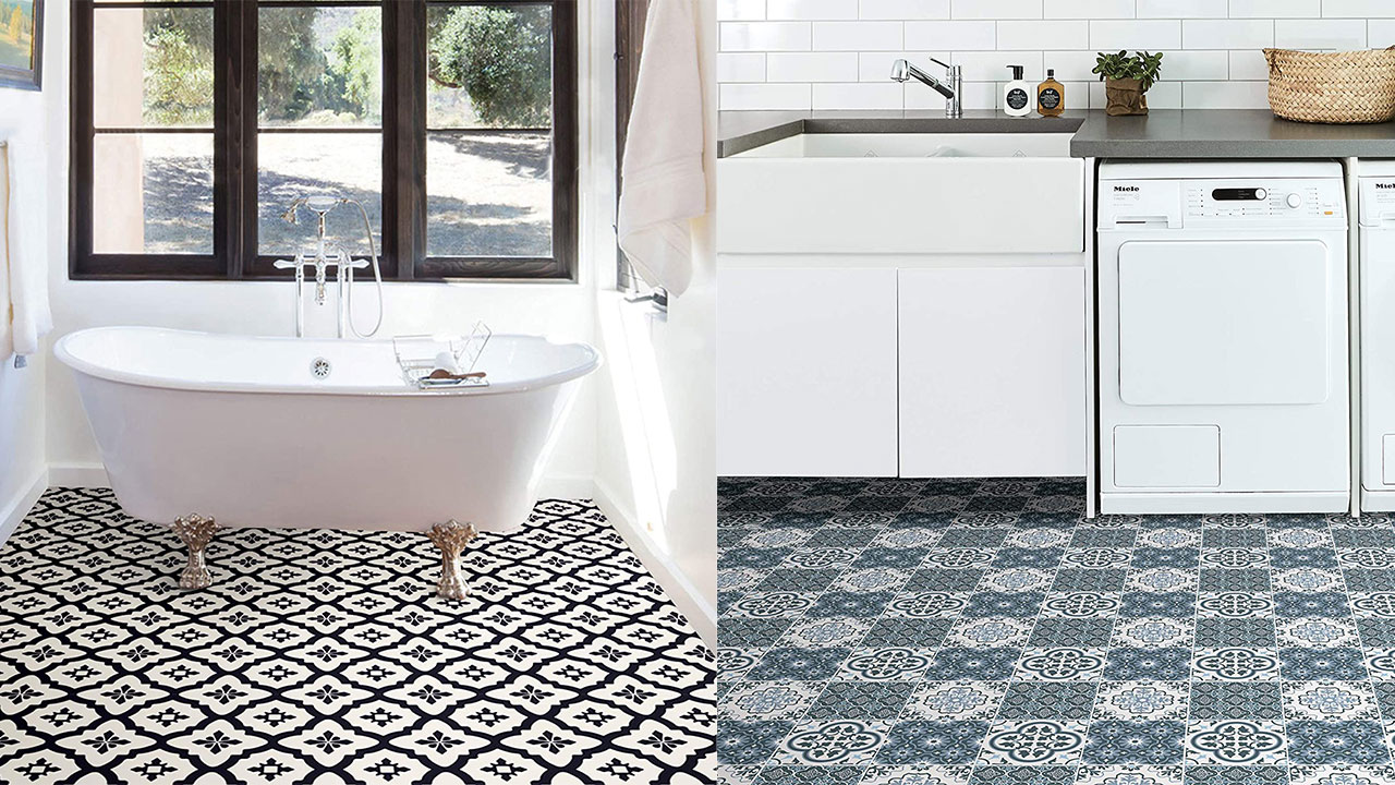 Floor Decals For Your Bathroom Or Kitchen, Best Flooring For Bathroom And Kitchen