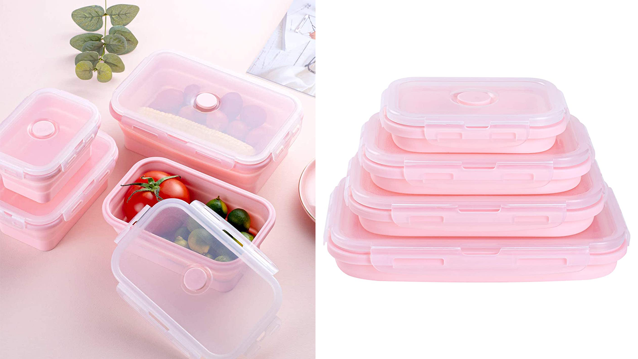 If You’ve Got Limited Storage Space In The Kitchen, Try These Collapsible Food Containers