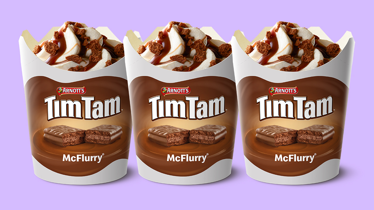 Macca 's已经推出Tim Tam McFlurry，你会想要快速进入