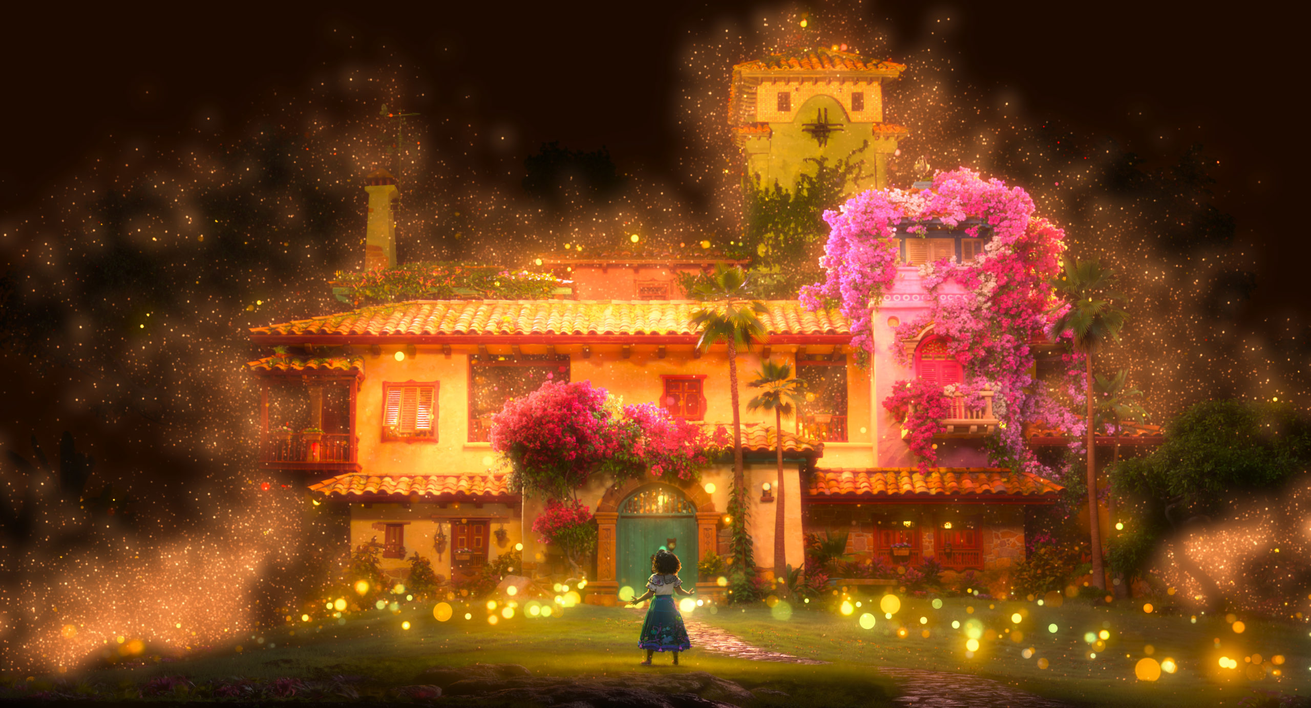 HOME SWEET HOME -- The Madrigal’s casita in “Encanto” is more than a house—it’s alive—embodying the same magic that has blessed the Madrigal children for two generations. Filmmakers liken the house to a loyal pet—it is part of the family. The love for one another is mutual. Opening in the U.S. on Nov. 24, 2021, “Encanto” features songs by Lin-Manuel Miranda. © 2021 Disney. All Rights Reserved.