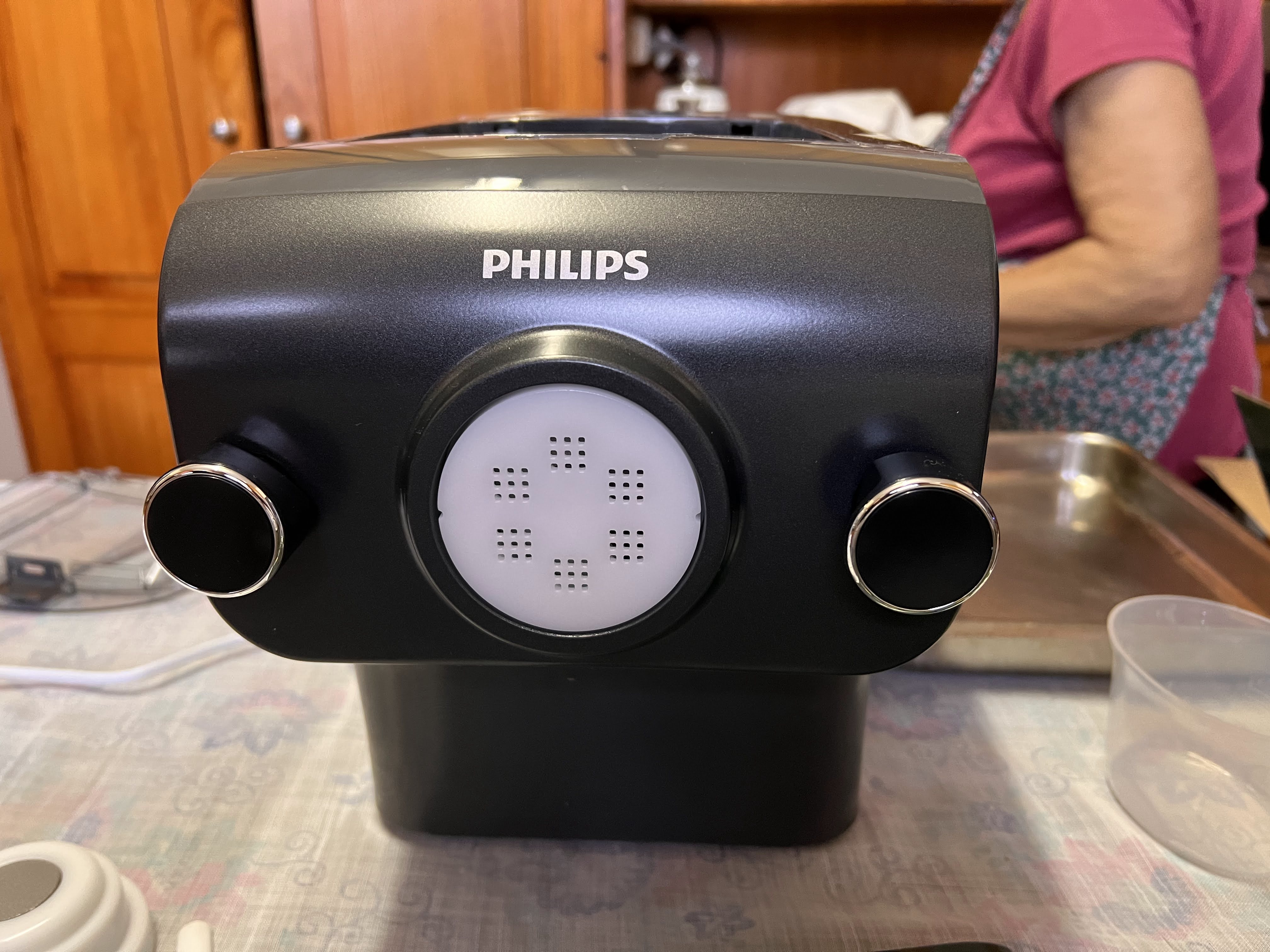 „Philips“ makaronų gamintojo apžvalga.  Vaizdas: Lifehacker Australia / Stephanie Nuzzo